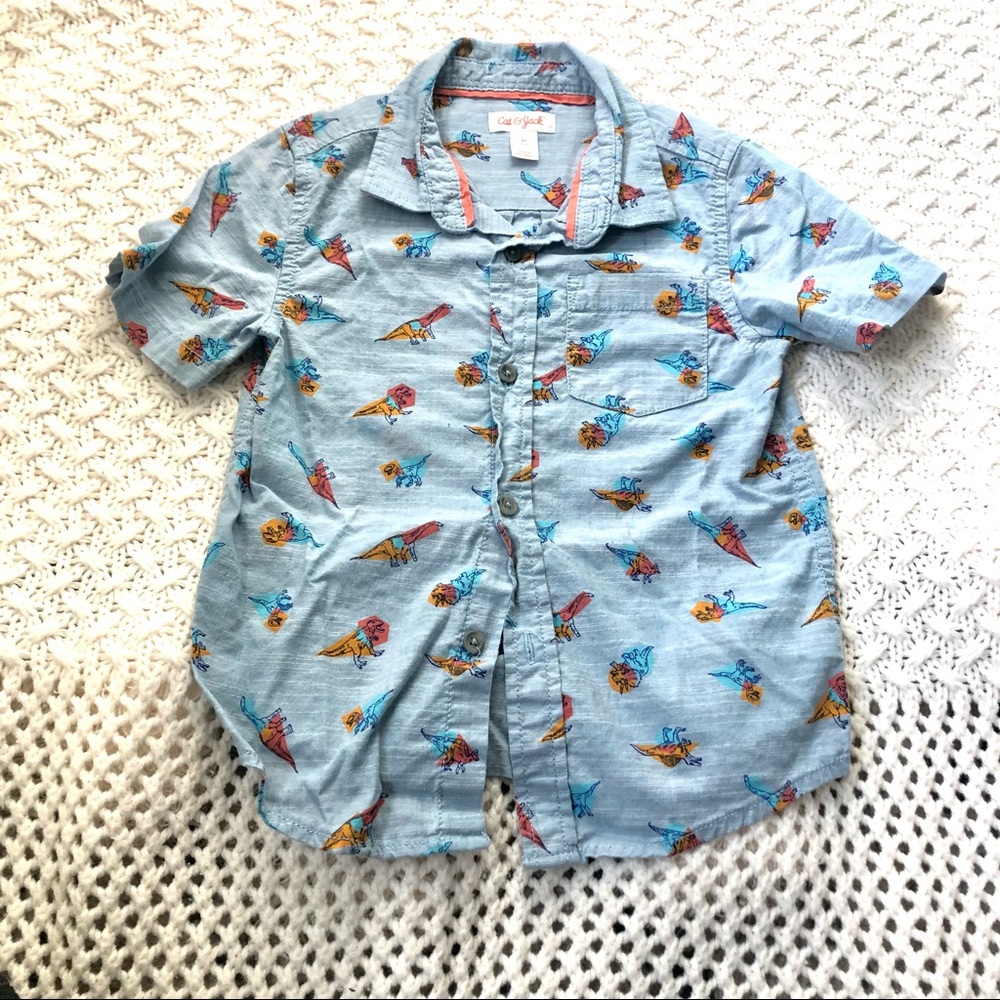 Cat and jack dinosaur print shirt